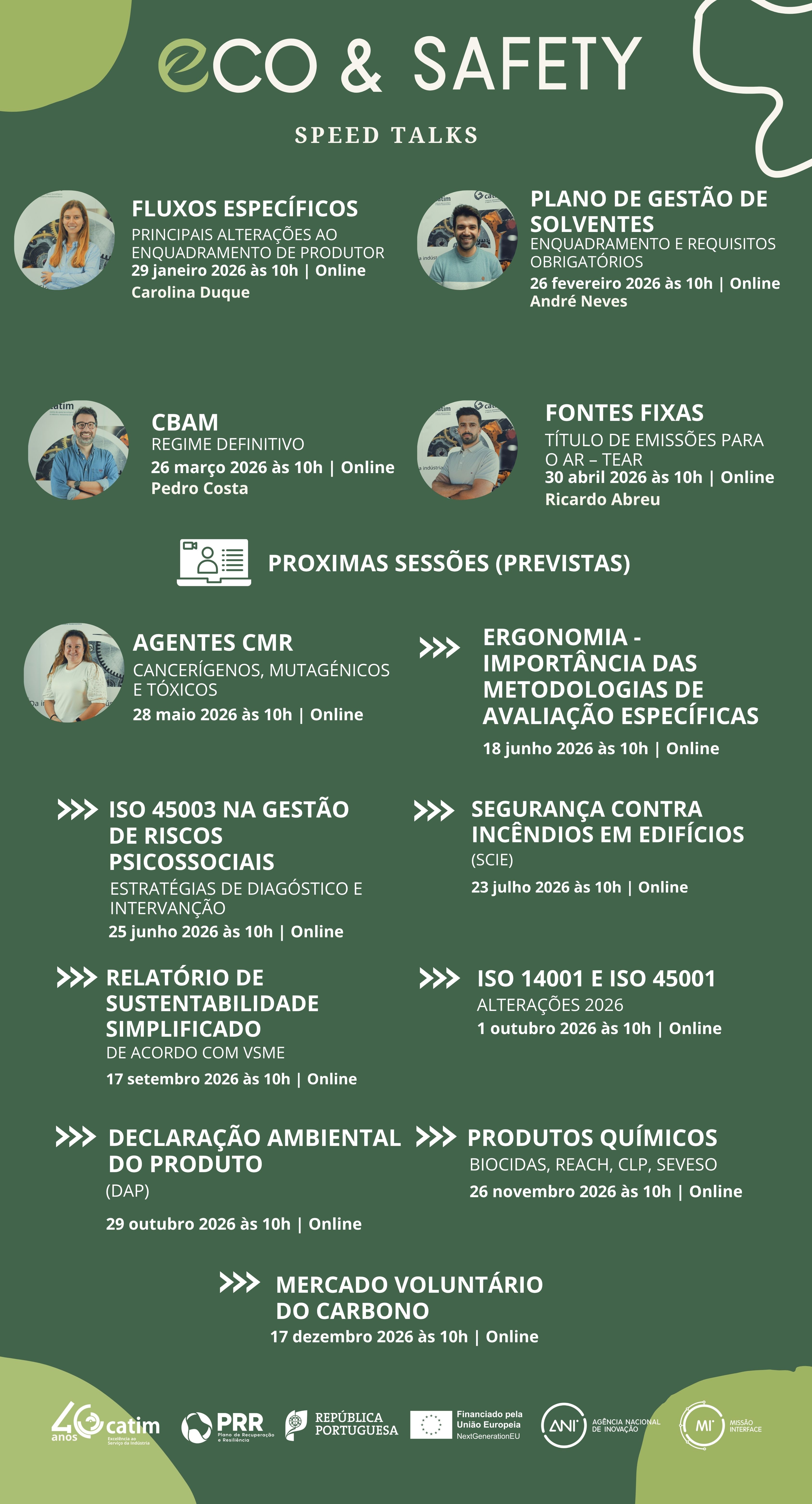 Agenda Eco&Safety Speed Talks