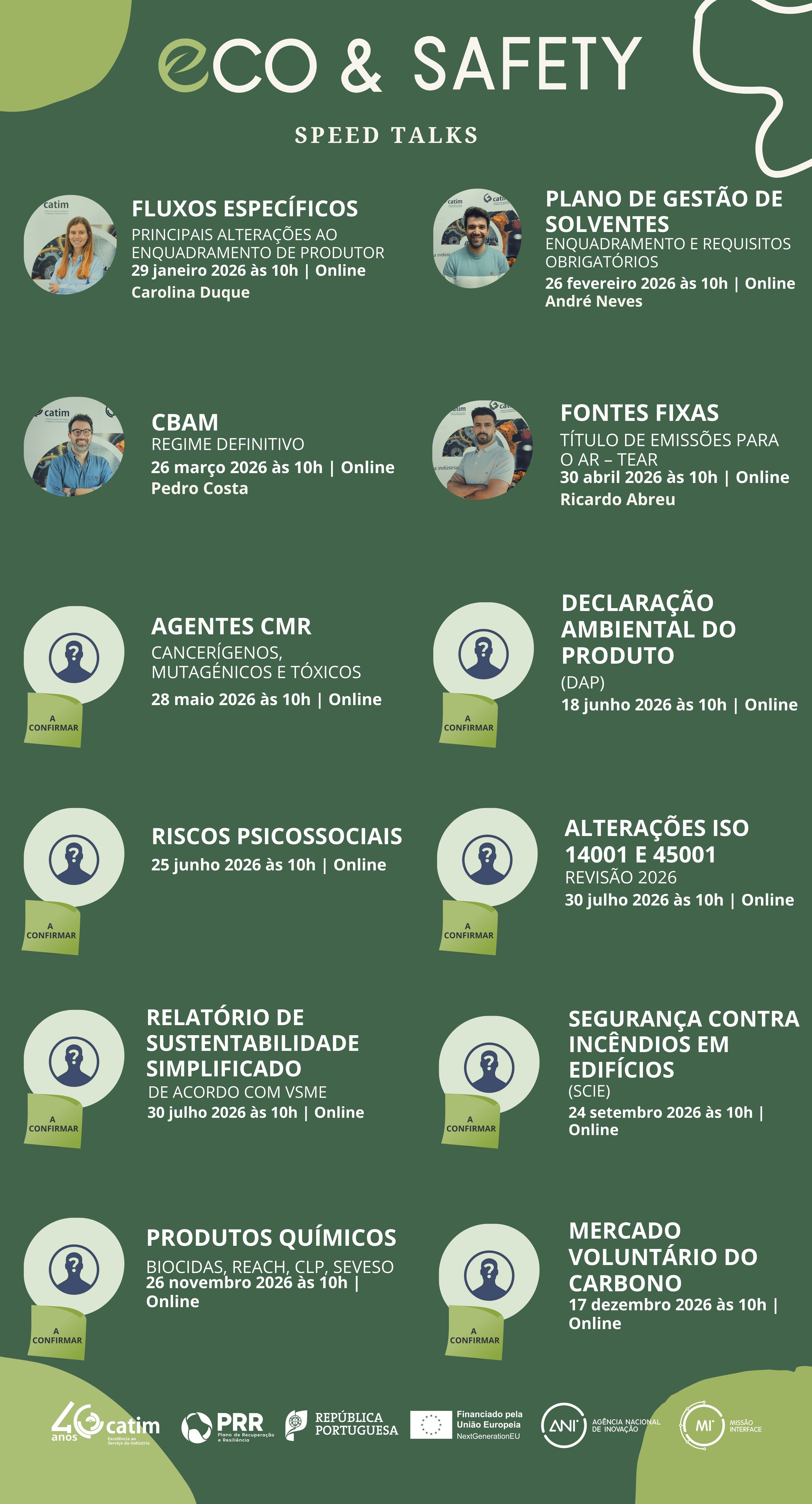 Agenda Eco&Safety Speed Talks