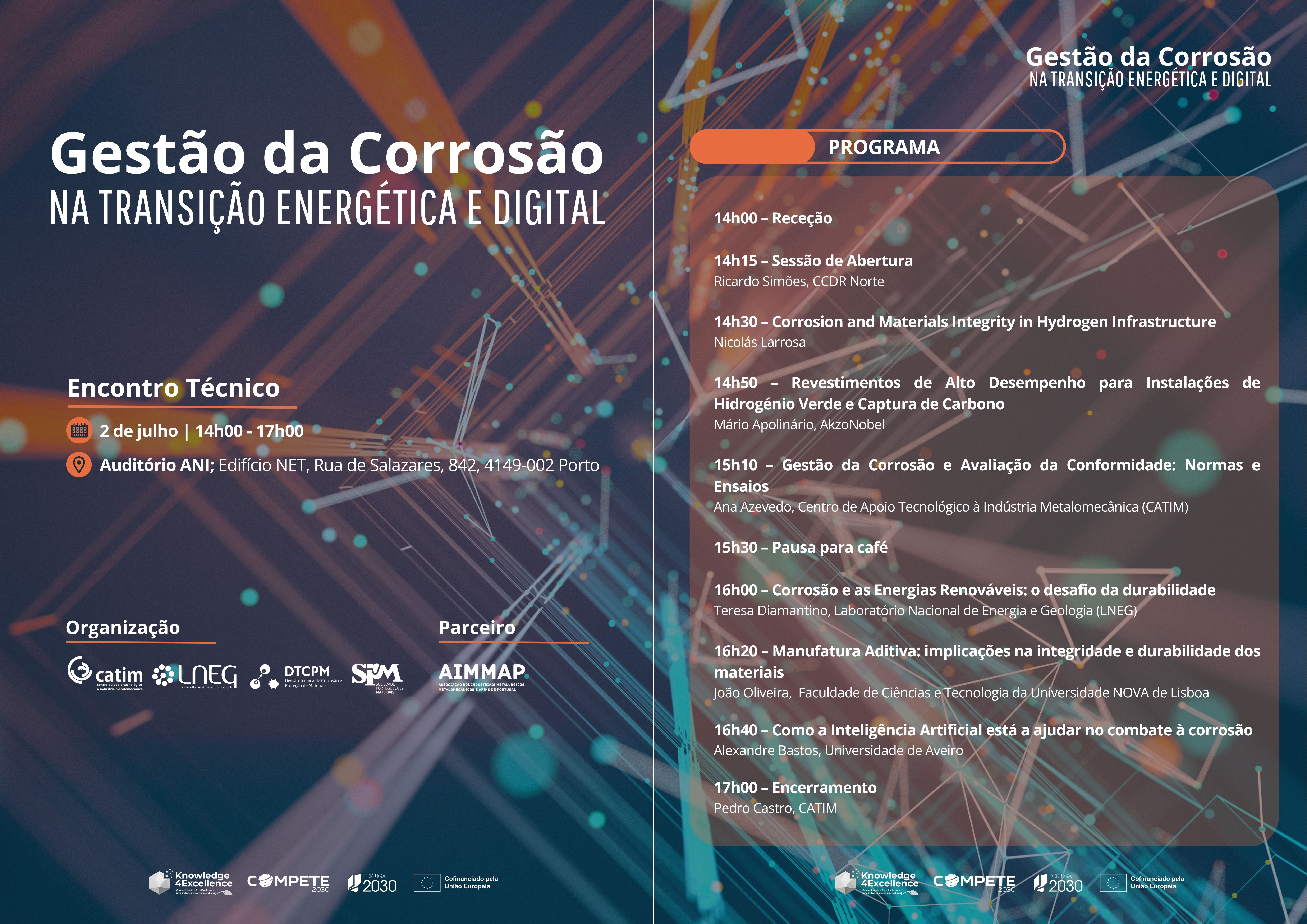  Encontro Técnico: Gestão da Corrosão na Transição Energética e Digital
